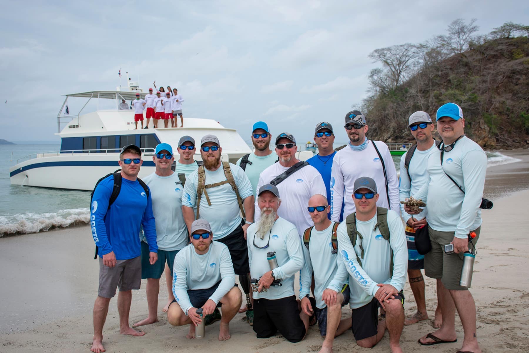 Tortuga Island beach on a full-day boat tour from Jaco